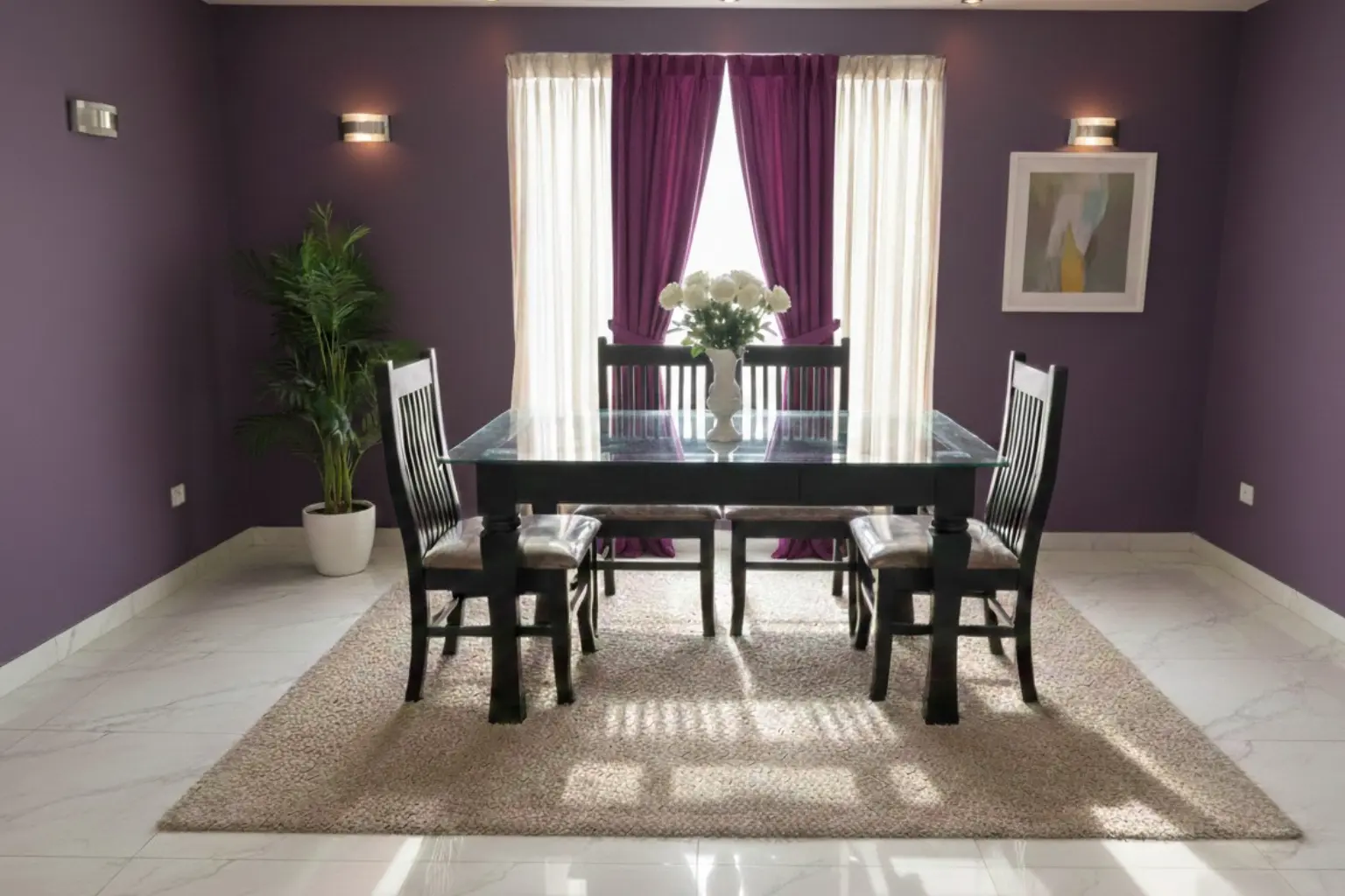 Regal Marble Dining Suite